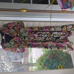 Bohme boho floral midi dress size large